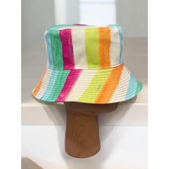 Y2K Coach Hamptons Watercolor Striped Sunhat Size P/S main image 7